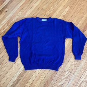 Blue knit sweater